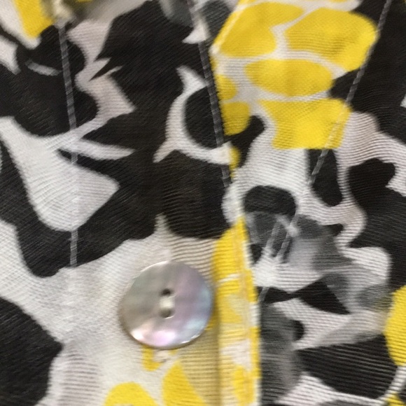 Ruby Road Woman’s sheer black and yellow blouse - Picture 10 of 10